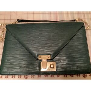 Rebecca Minkoff Crossbody Clutch Gold Chain Leather Envelope Bag‎